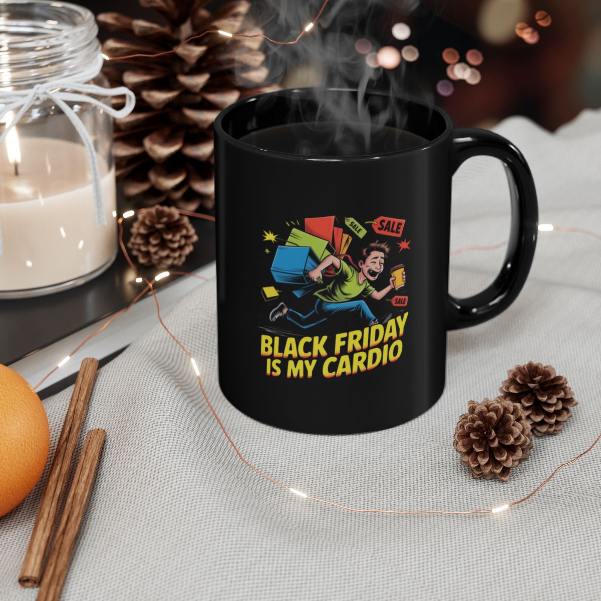Black Friday Is My Cardio Coffee Mug Fun Gift