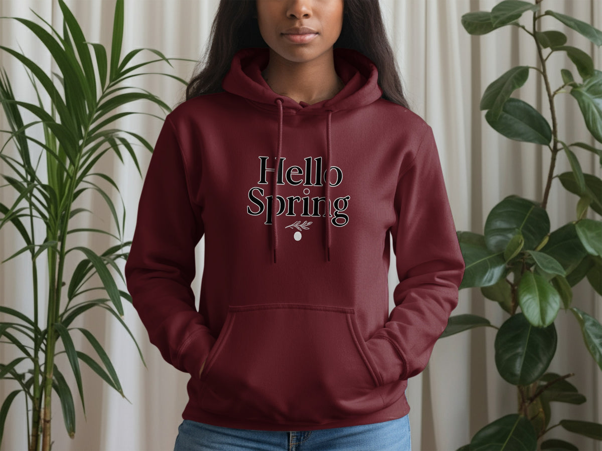 Hello Spring Hoodie Ideal for Seasonal Fashion