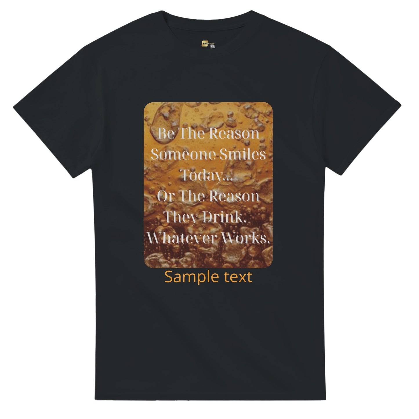 heavyweight crewneck t-shirt Specialty Designs lifestyle tees beer smile personalized