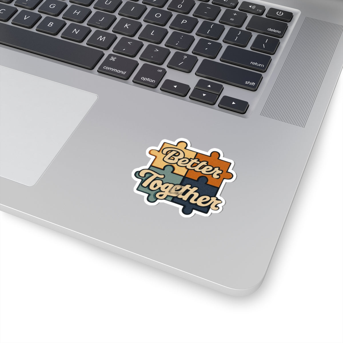 Better Together Puzzle Design Laptop Sticker