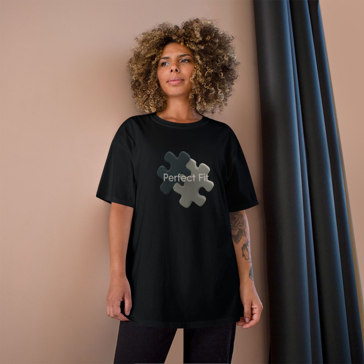 Perfect Fit Puzzle Piece Design Women's T-Shirt