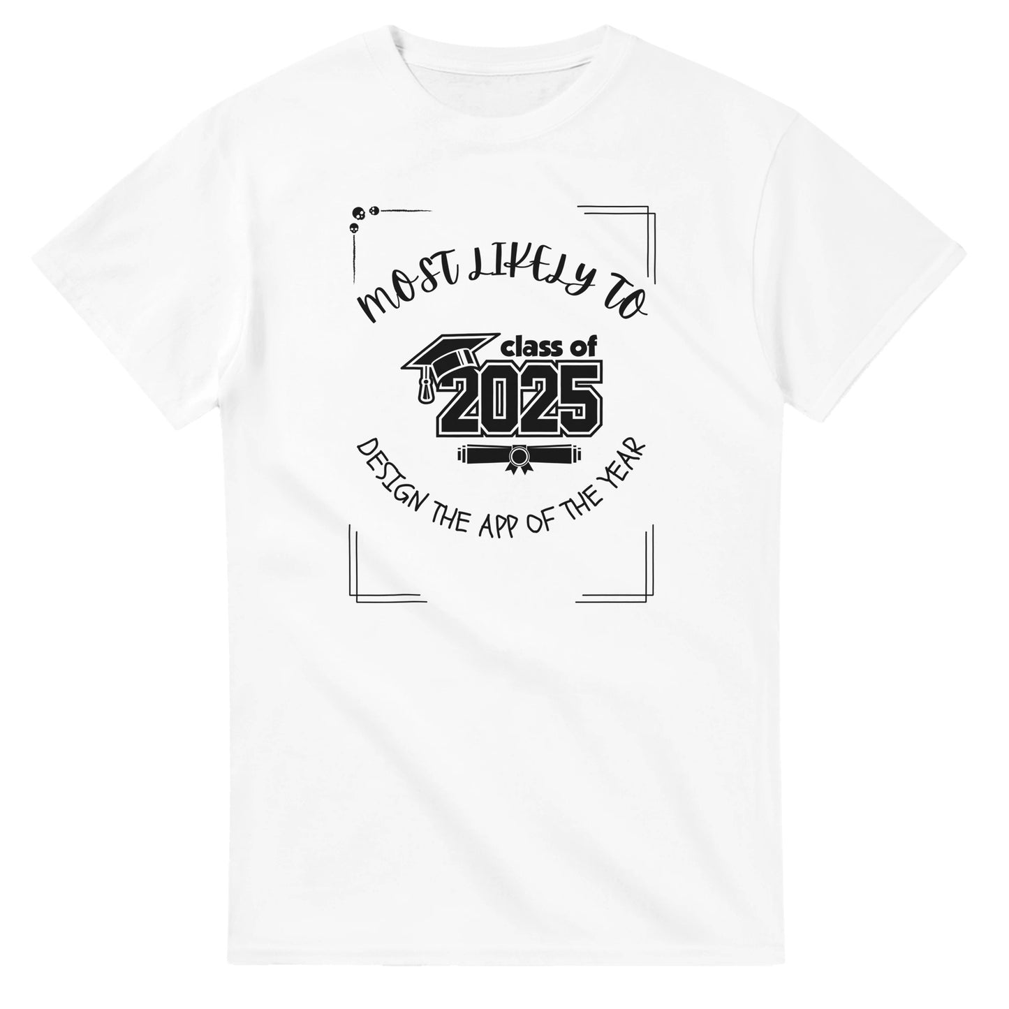 Most Likely To' high school design on a Heavyweight T-shirt