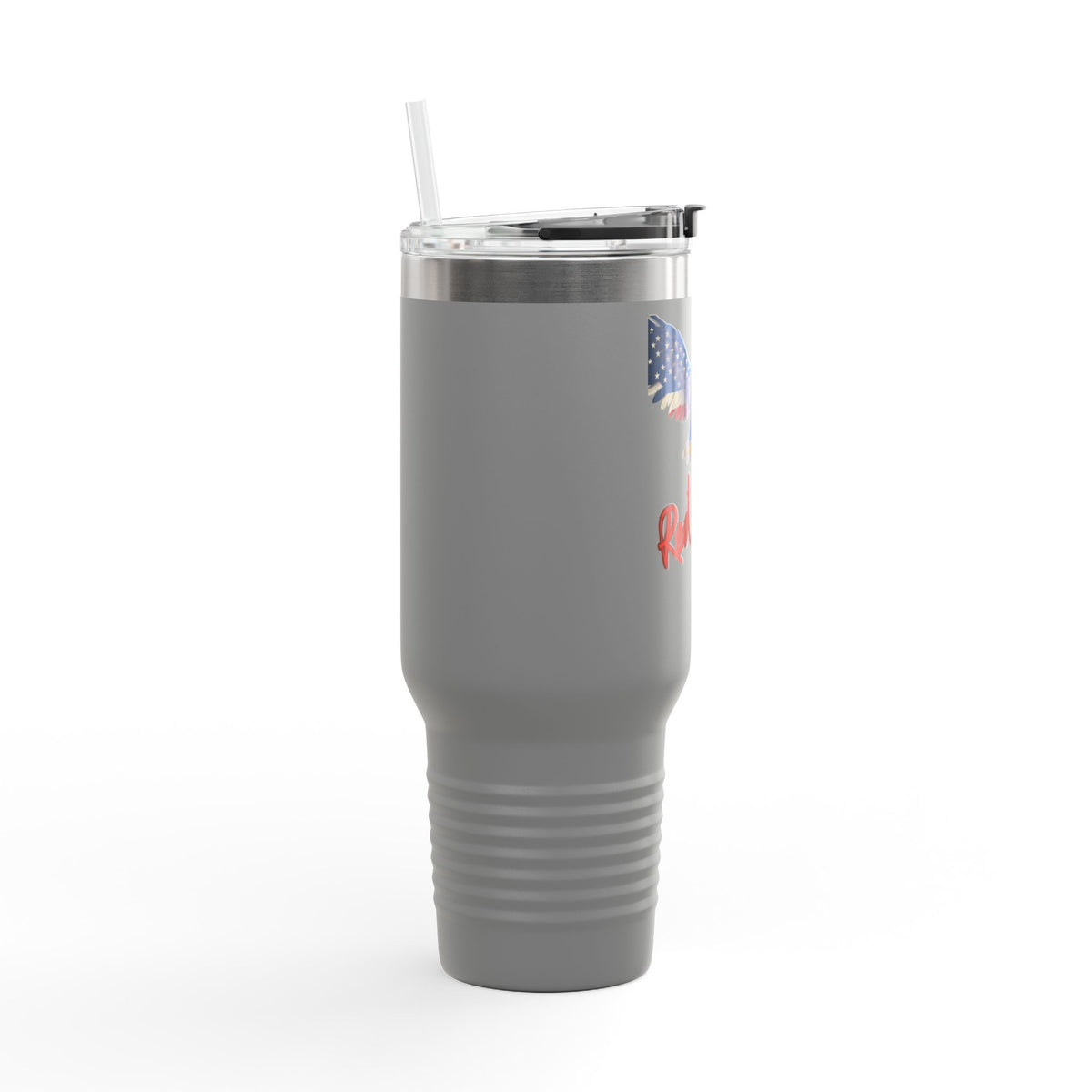 Red White & Badass Patriotic Eagle on a 40oz tumbler