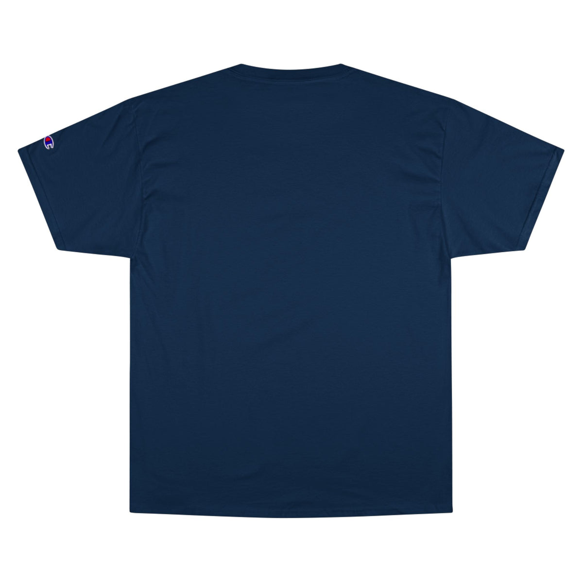 American Made text above an eagle head on a Champion Tee