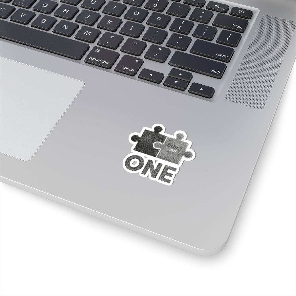 Built As One Puzzle Sticker for Laptops and Devices