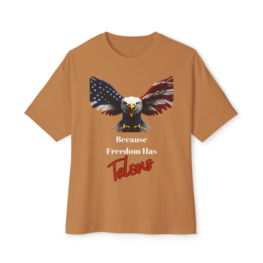 Because Freedom Has Talons Patriotic Eagle on a Premium Tee