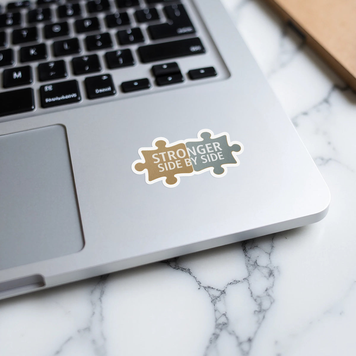 Stronger Side By Side Puzzle Piece Sticker