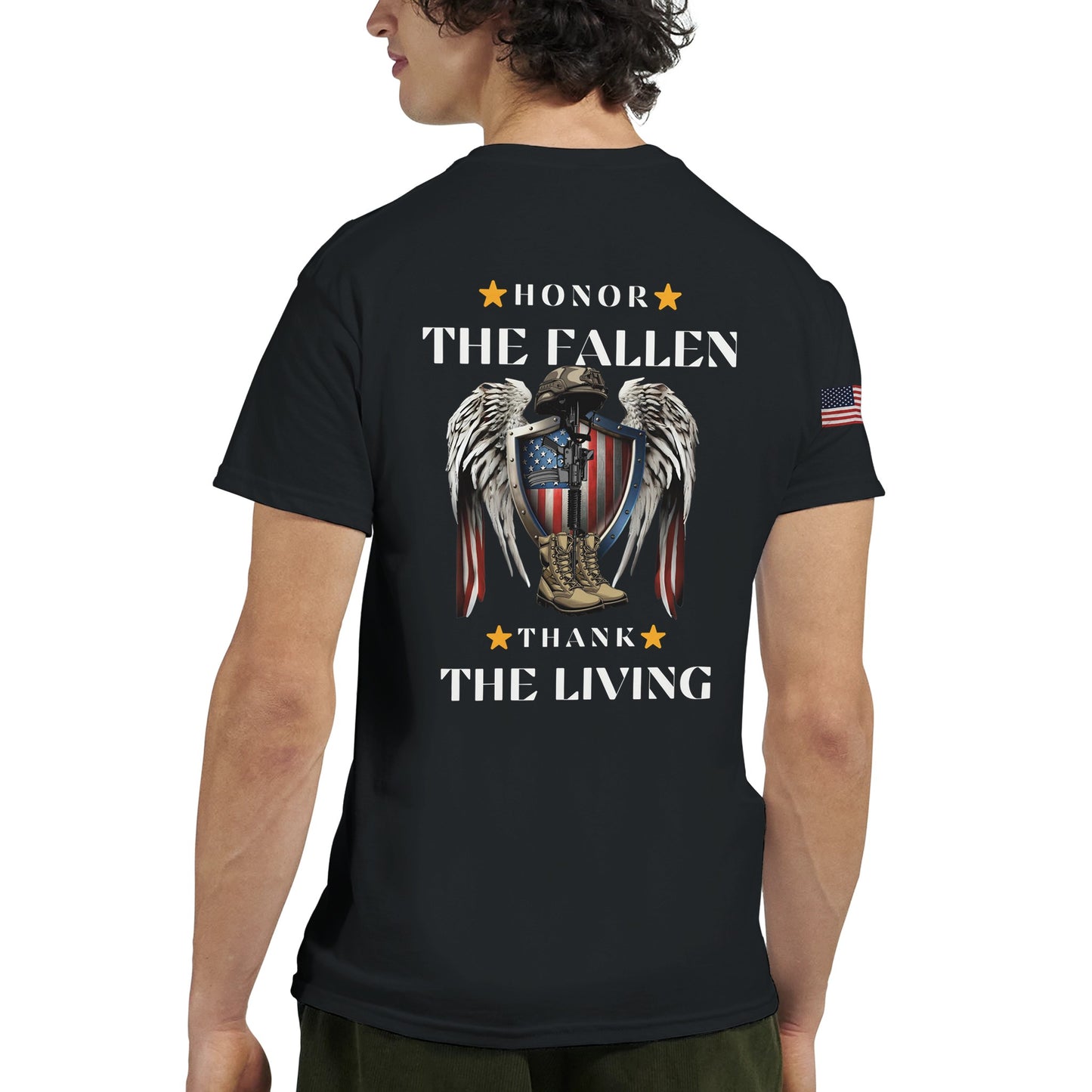 Honor The Fallen, Thank The Living on a Heavyweight T-Shirt