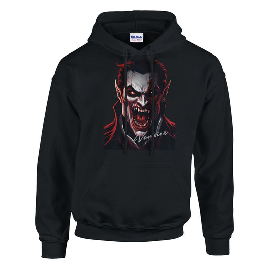 Vampire Full Face on a Classic pullover Hoodie