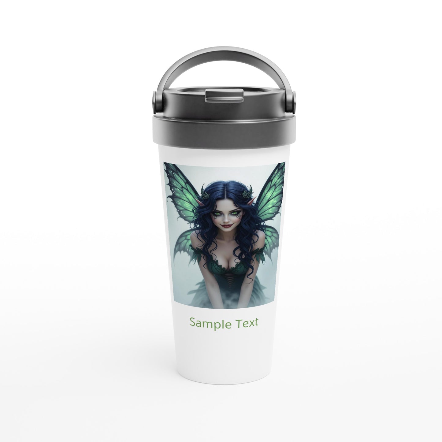 15oz stainless steel travel mug ethereal fairy personalized