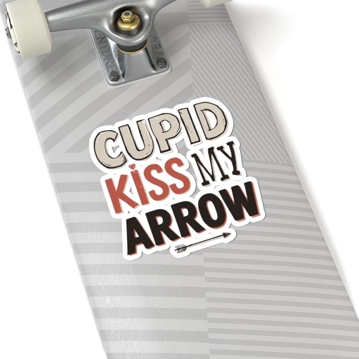 Cupid Kiss My Arrow Skateboard Sticker