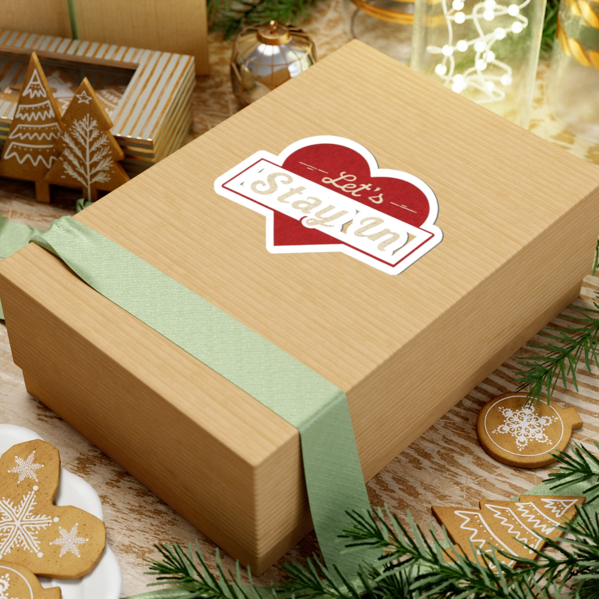 Let's Stay In Decorative Gift Box for Special Occasions