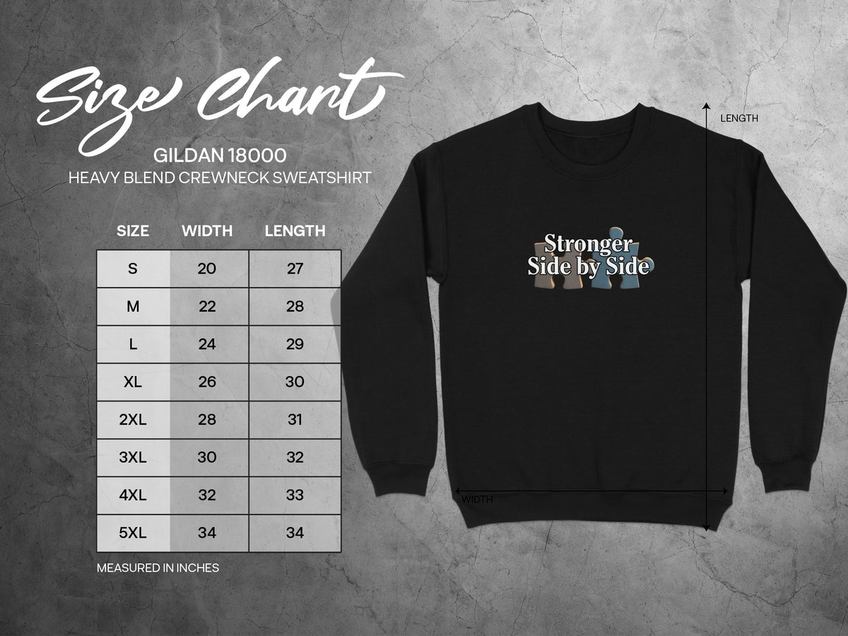 Stronger Side by Side Heavy Blend Crewneck Sweatshirt