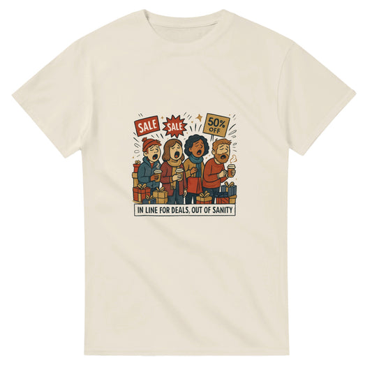 Out of Sanity Black Friday heavyweight t-shirt mockup