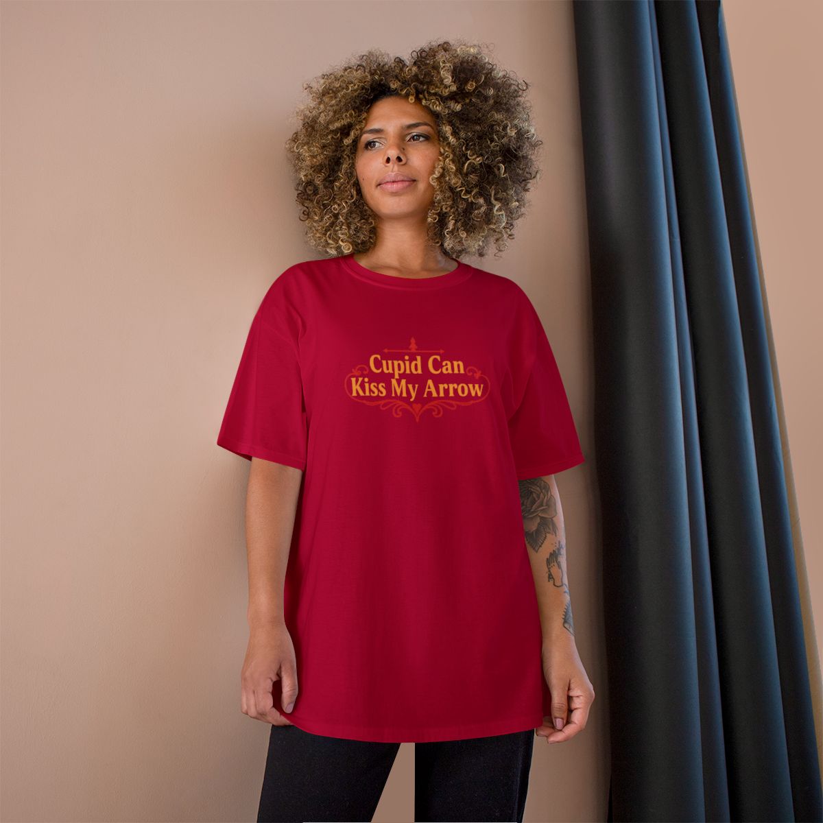 Cupid Can Kiss My Arrow Graphic T-Shirt