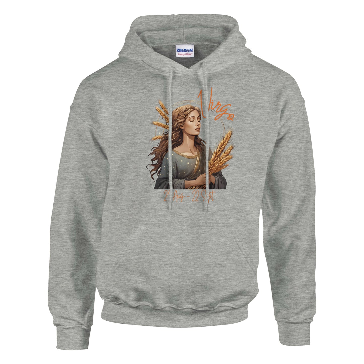 Virgo Harvester Classic Unisex on a pullover hoodie