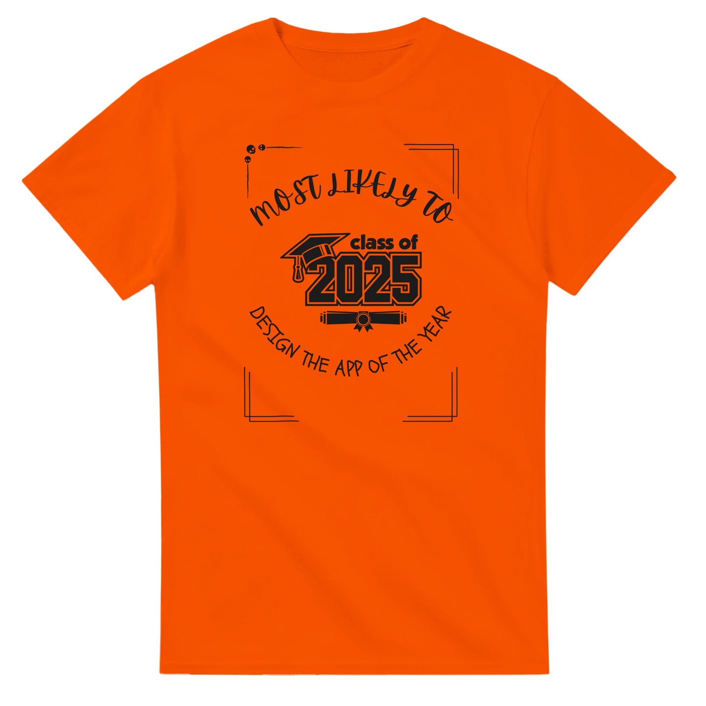 Most Likely To' high school design on a Heavyweight T-shirt