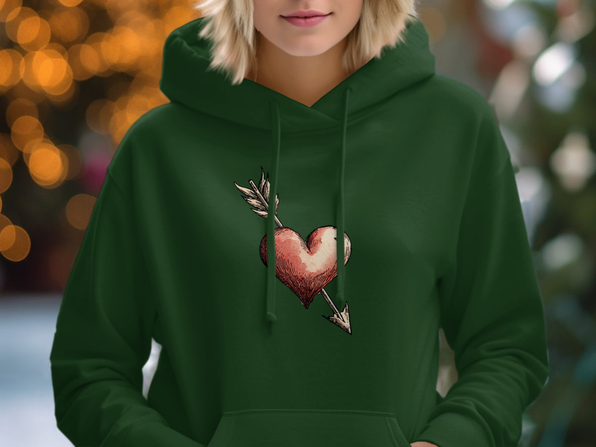Heart with Arrow Graphic Hoodie