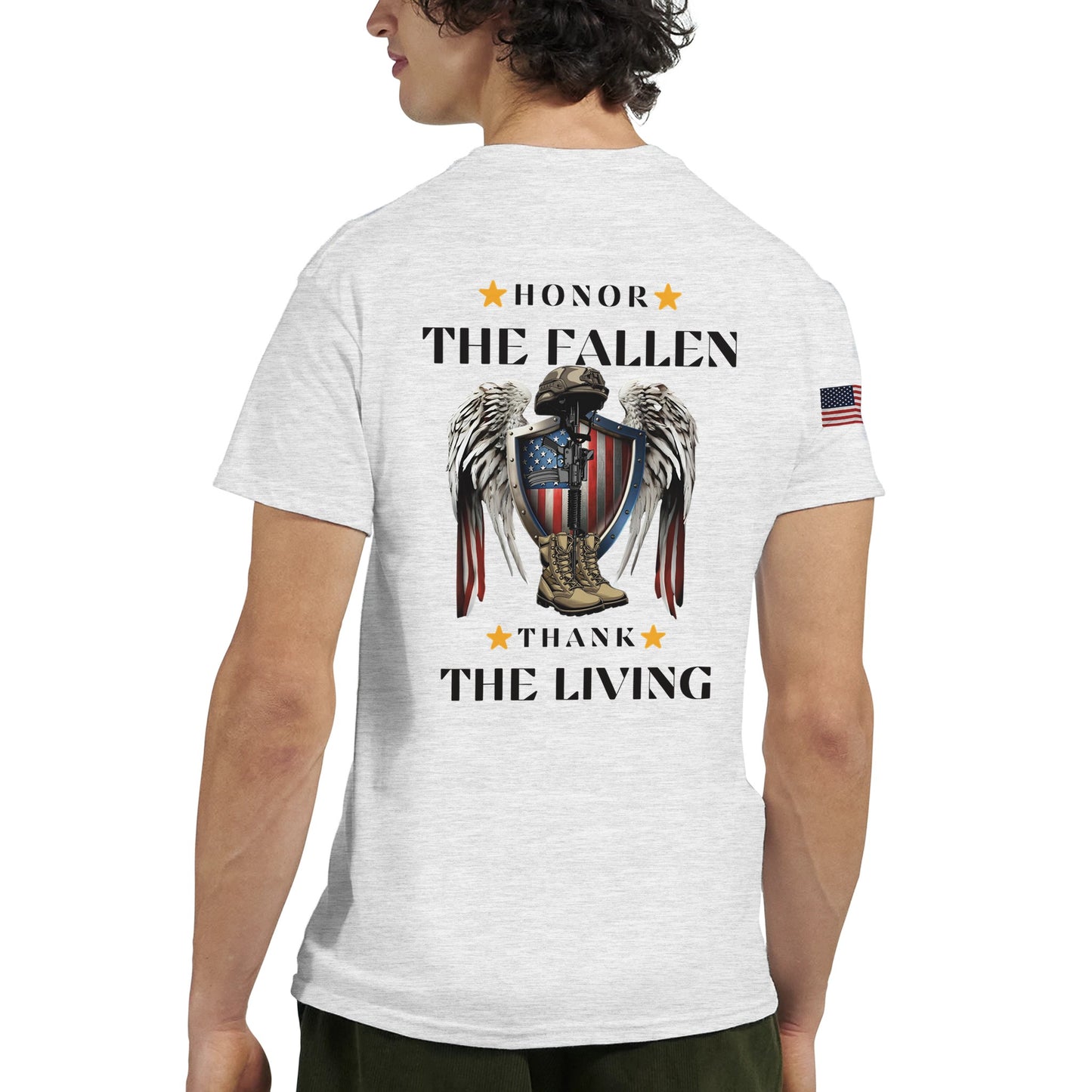 Honor The Fallen, Thank The Living on a Heavyweight T-Shirt