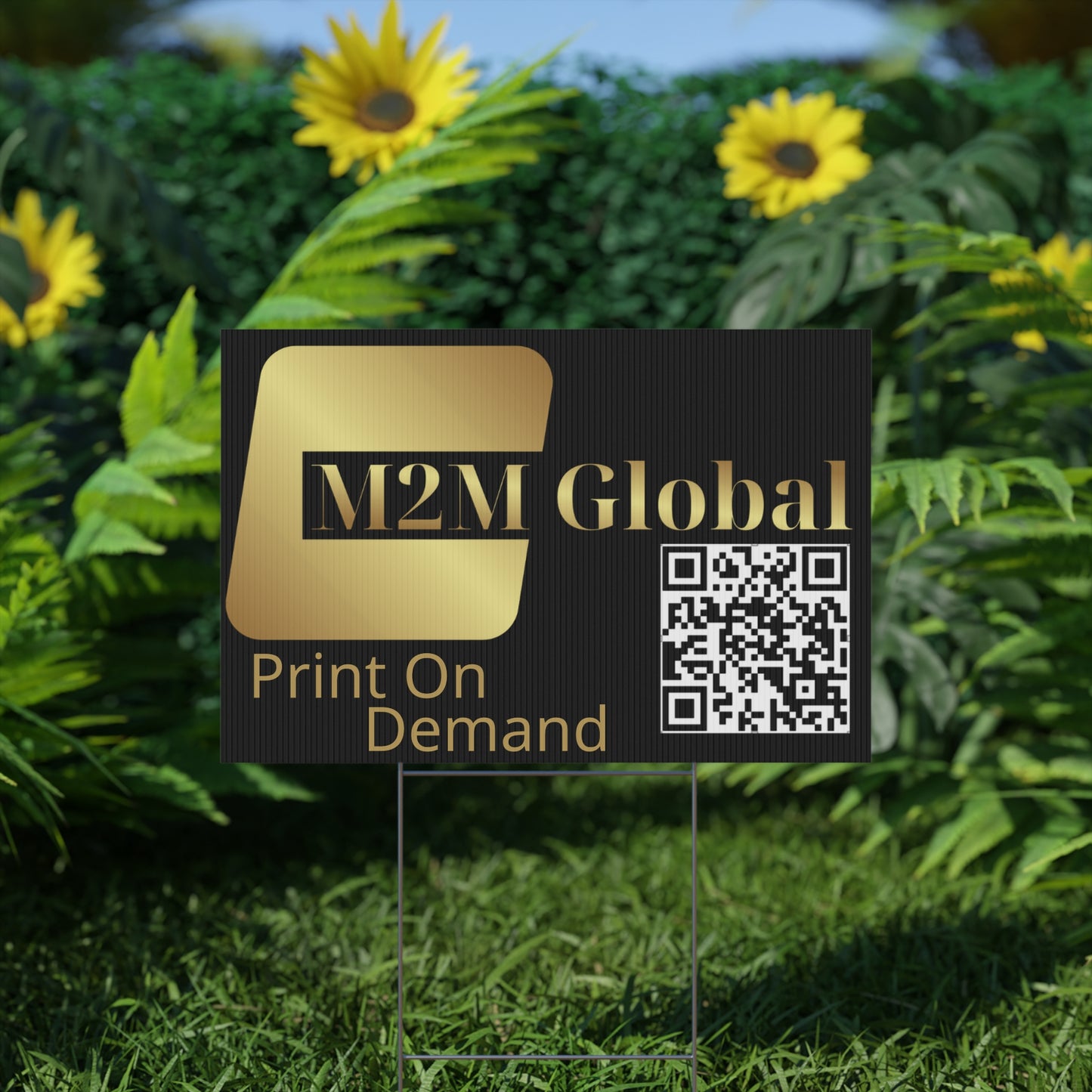 M2M Global, LLC Plastic Yard Sign