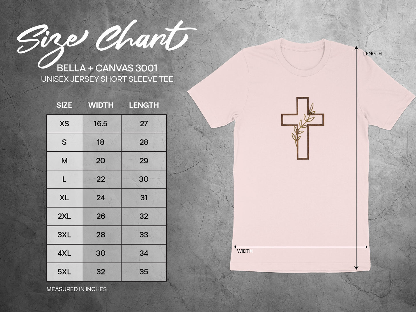 Pink Cross Design Unisex Short Sleeve Tee product type