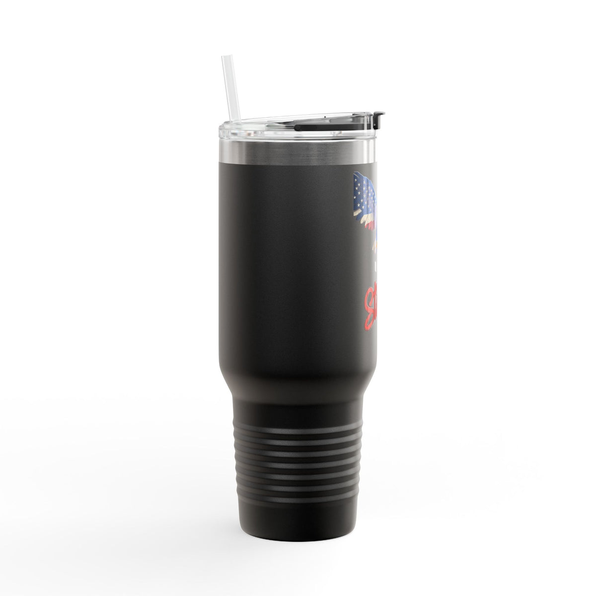 United We Stand Patriotic Eagle on a 40oz tumbler
