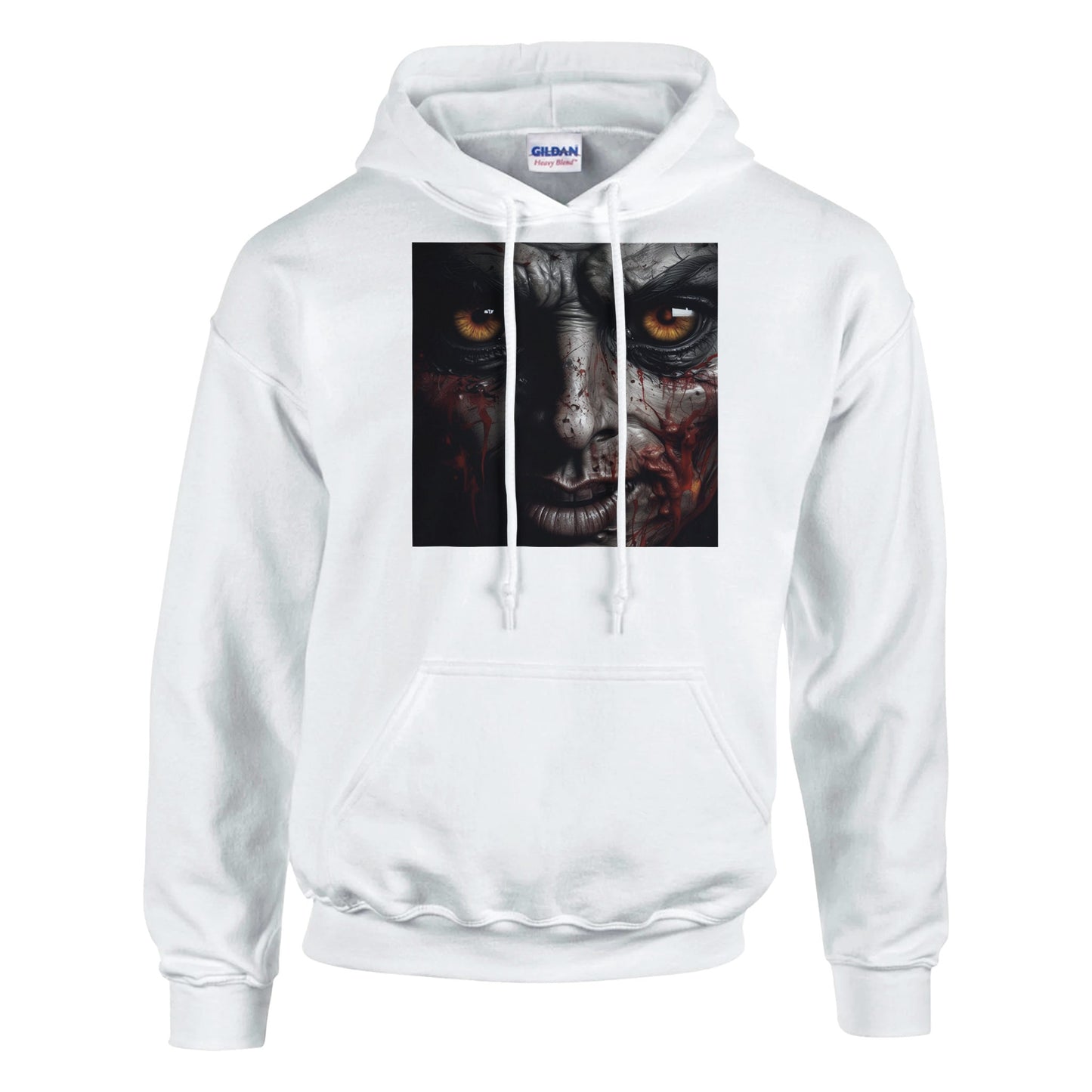 classic unisex pullover hoodie angry blood face personalized