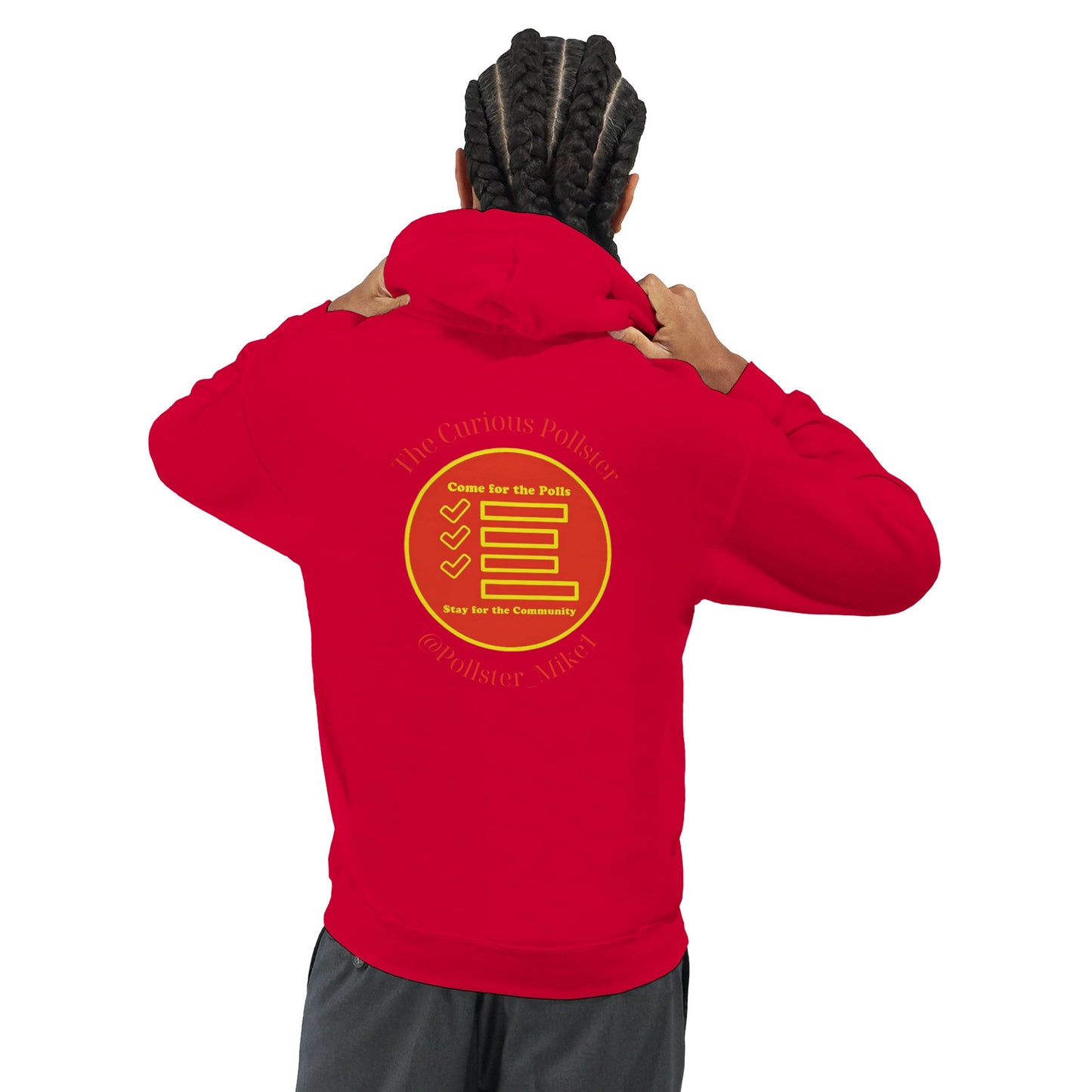Curious Pollster logo on a Classic Pullover Hoodie