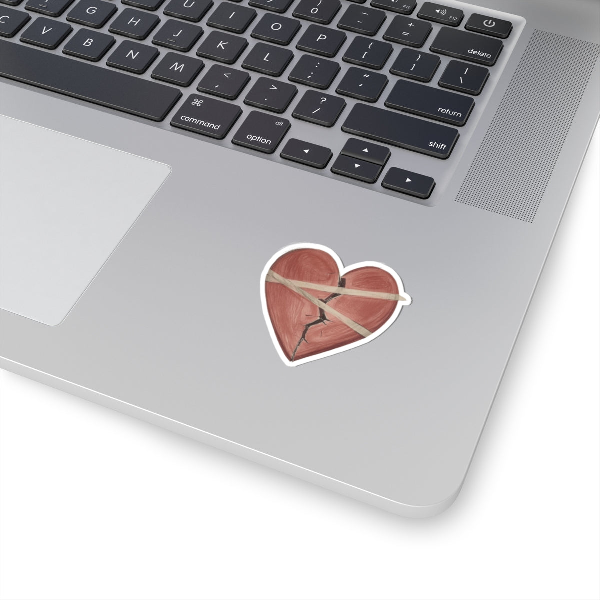 Broken Heart Laptop Sticker for Personalization