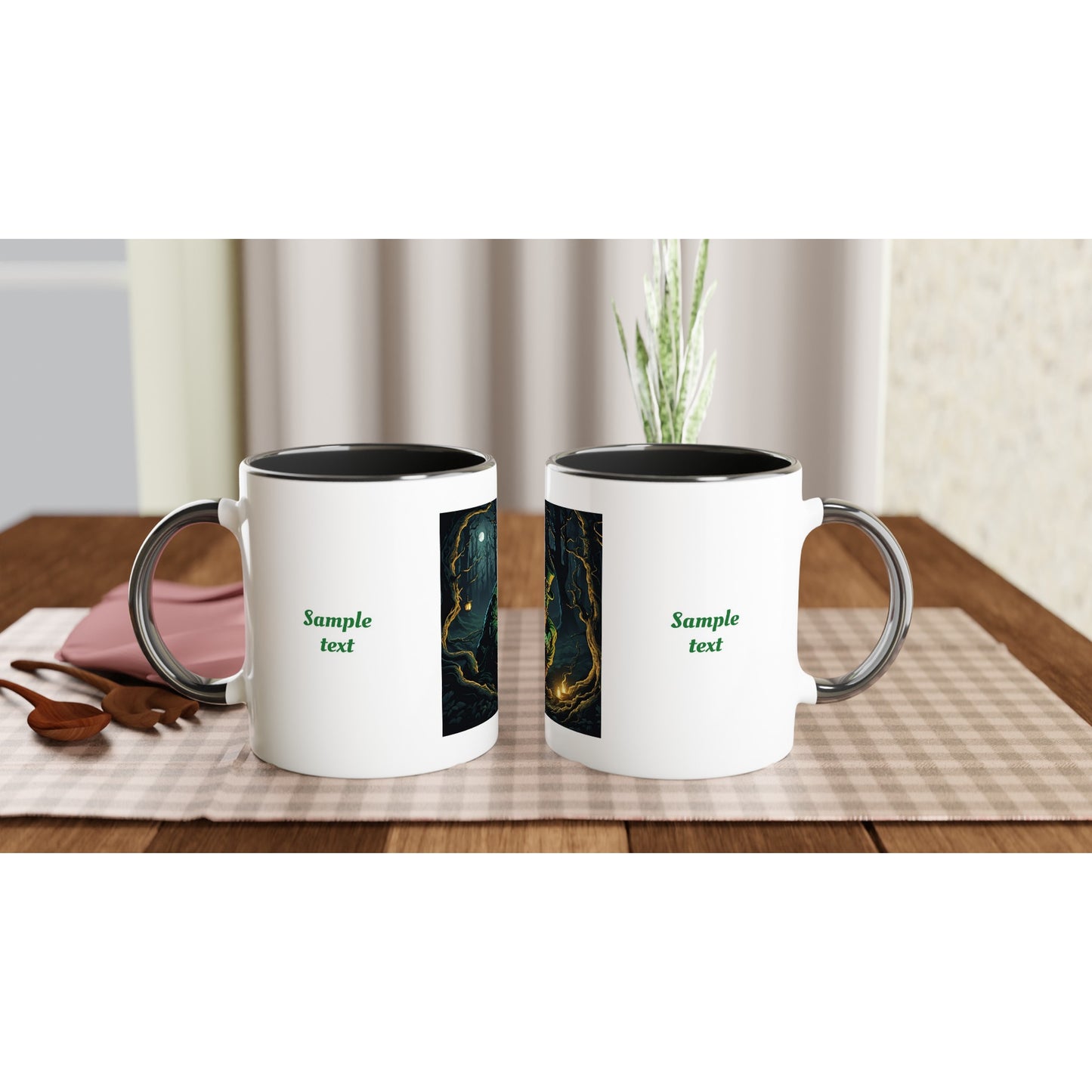11oz ceramic mug with color inside mischievous leprechaun personalized