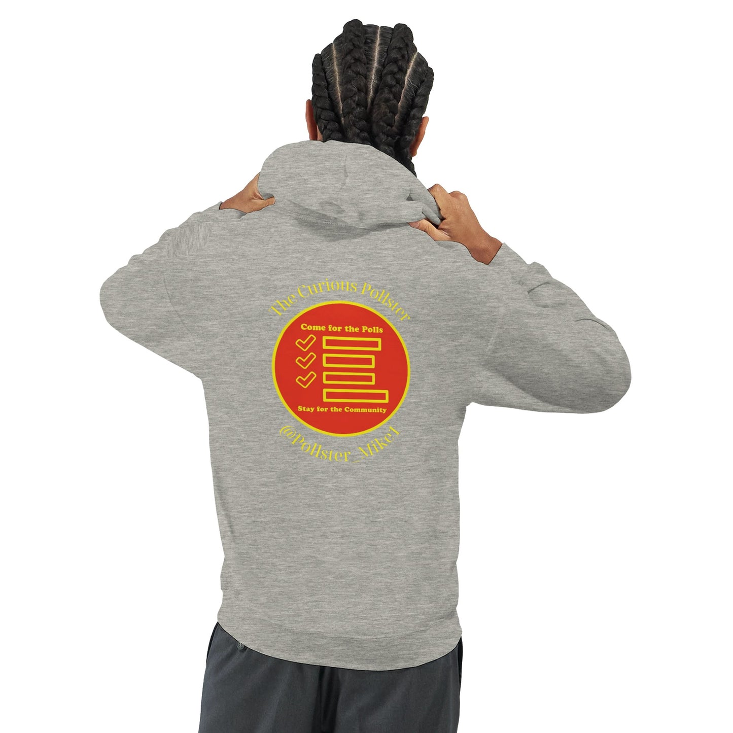 Curious Pollster logo on a Classic Pullover Hoodie