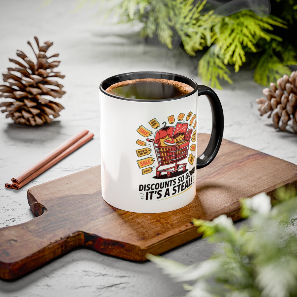 Discounts So Good It's a Steal Coffee Mug