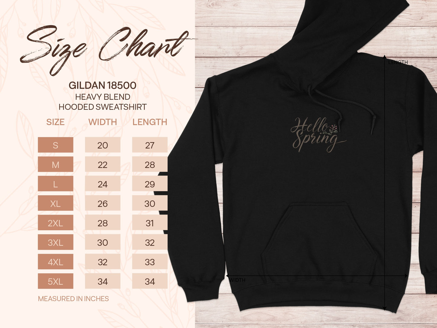 Hello Spring Gildan 18500 Heavy Blend Hooded Sweatshirt