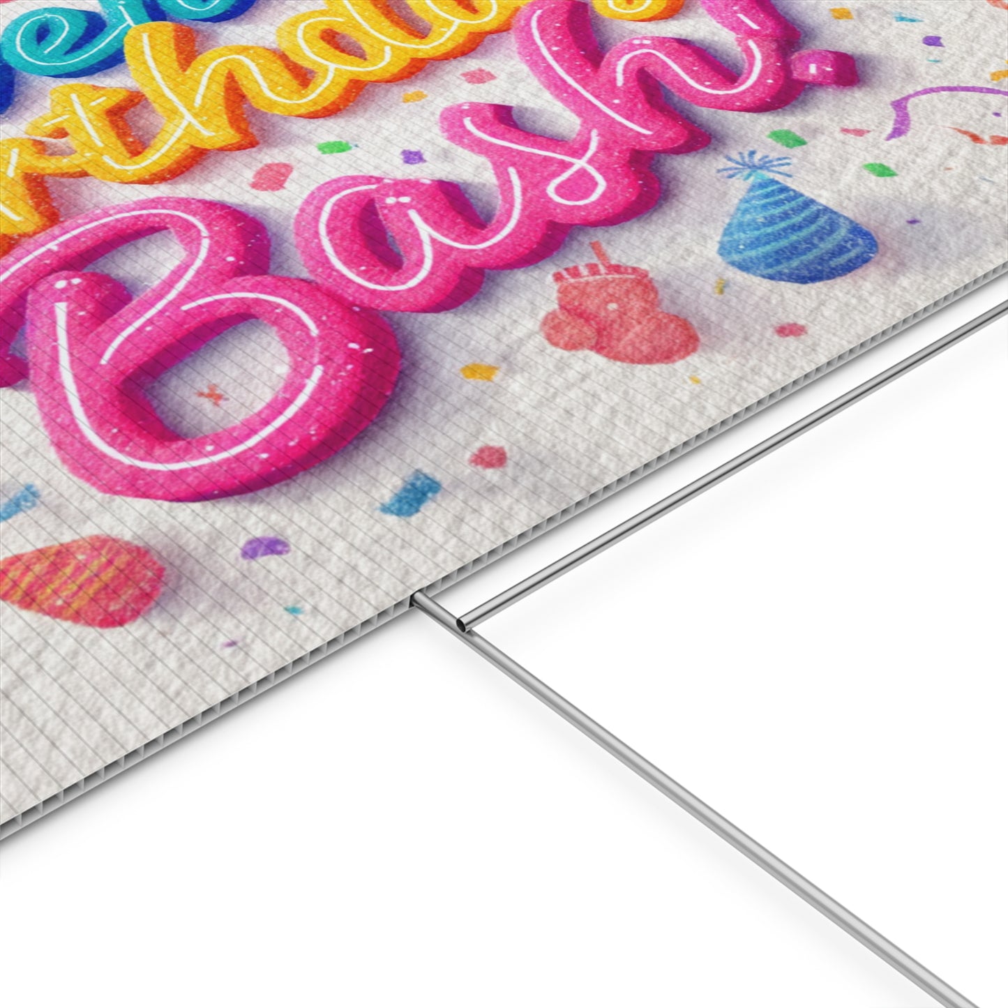 Birthday Party Plastic Yard Sign