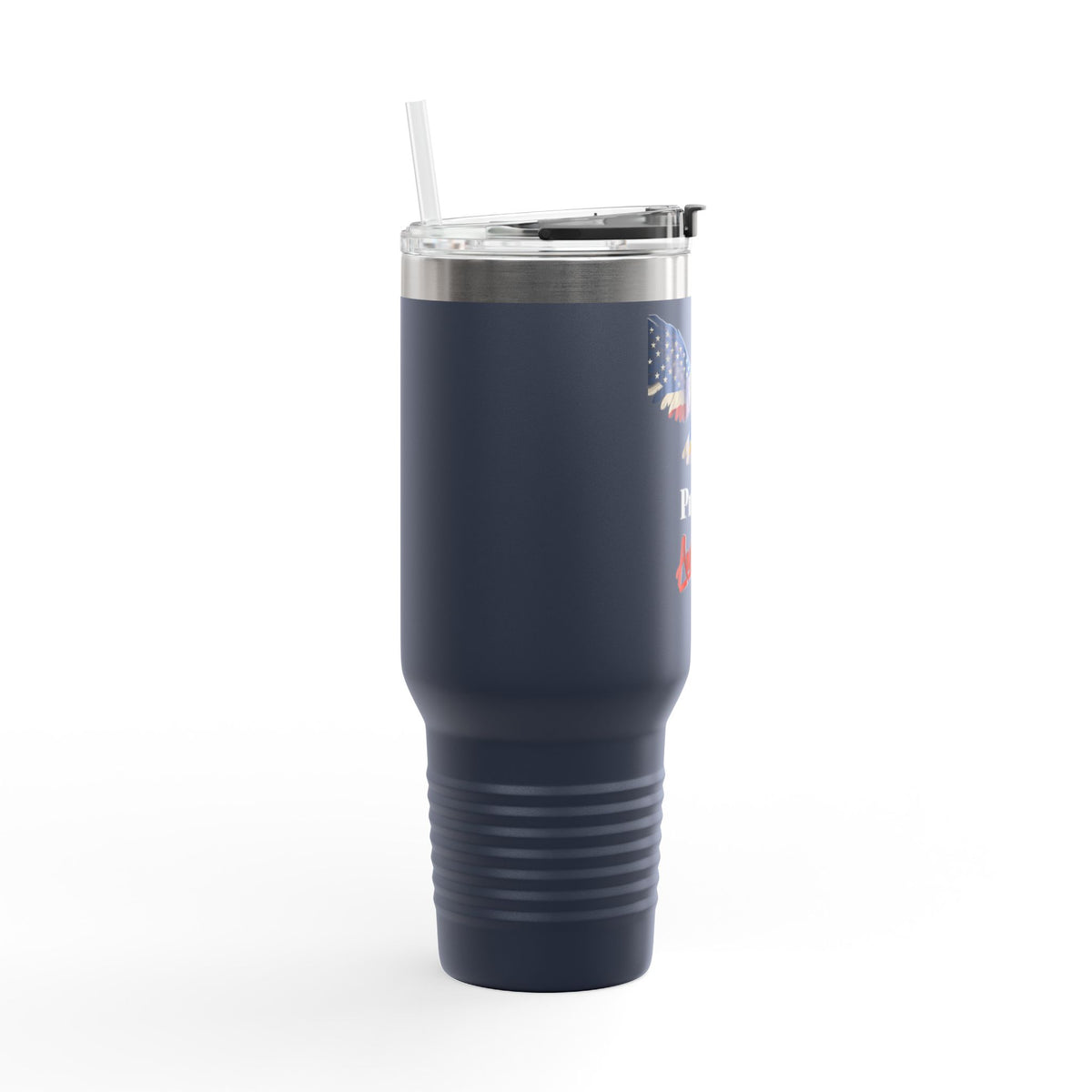 Proud American Patriotic Eagle on a 40oz tumbler
