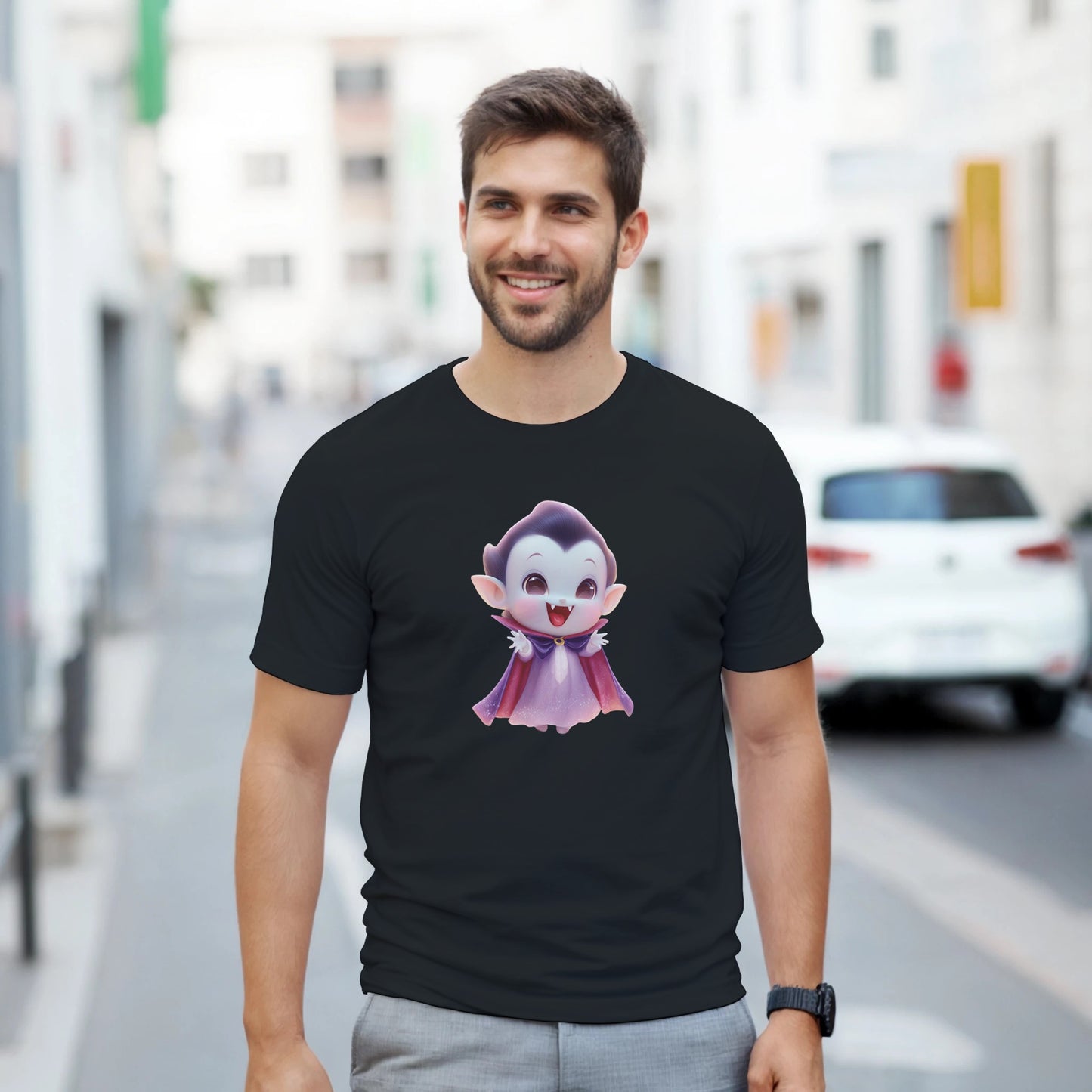 Cute Lil' Vampire on a Heavyweight T-shirt
