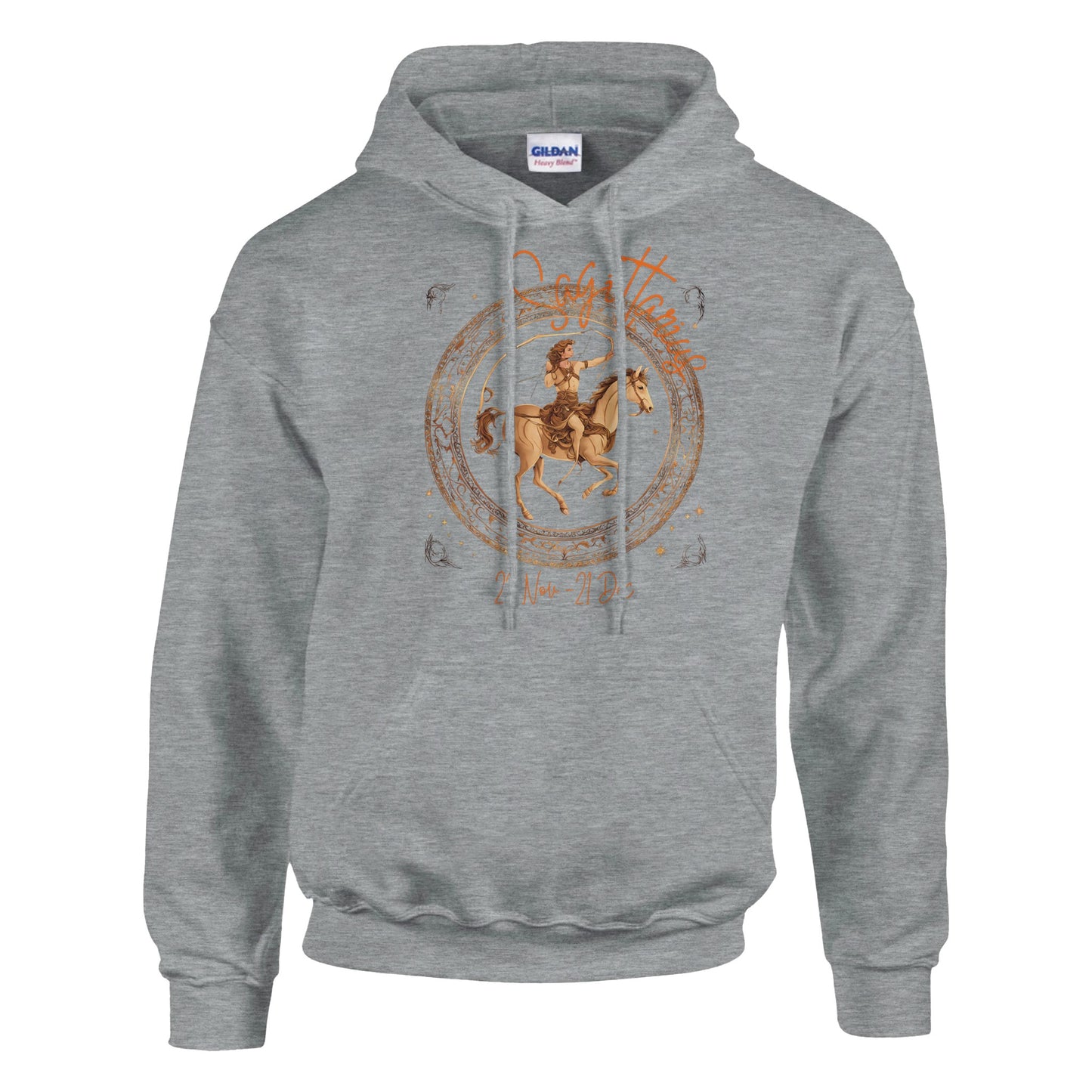 Sagittarius Horseman Classic Unisex on a pullover hoodie