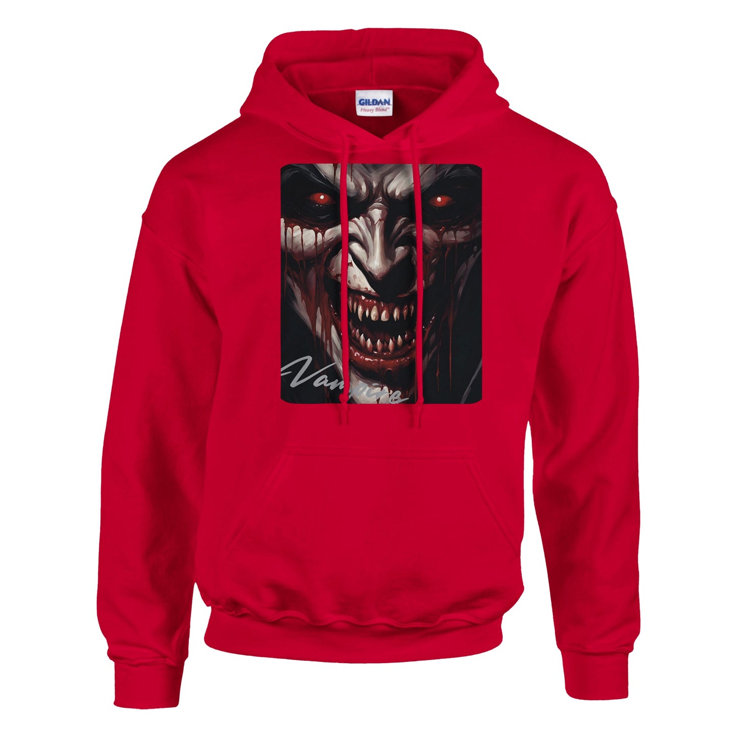 classic unisex pullover hoodie vampire snarl personalized