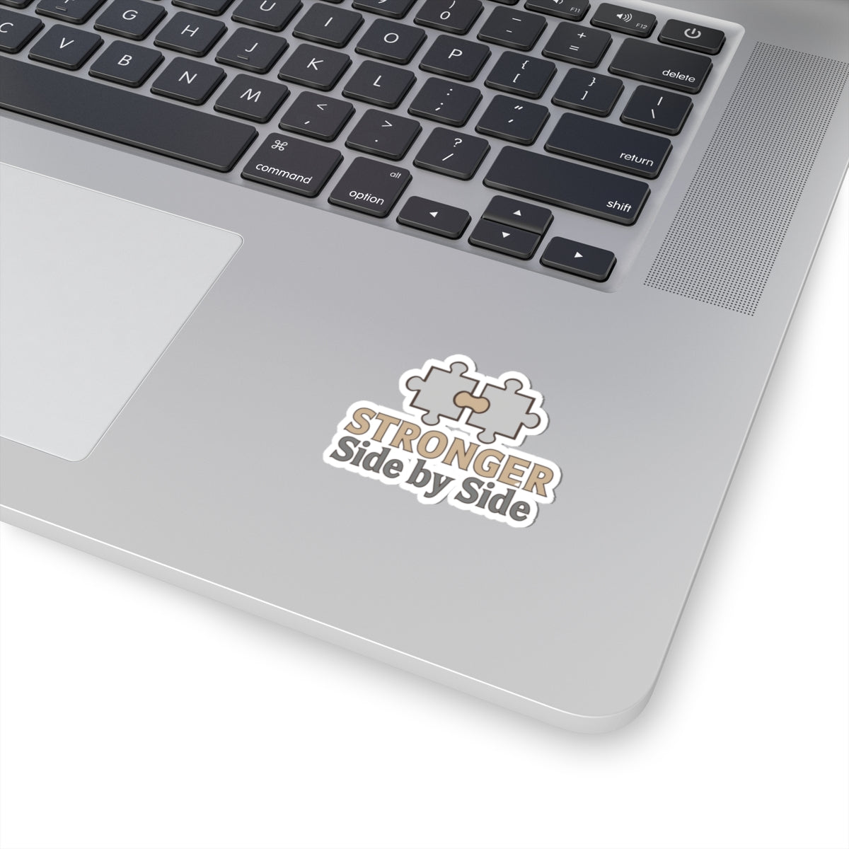 Stronger Side by Side Puzzle Pieces Sticker