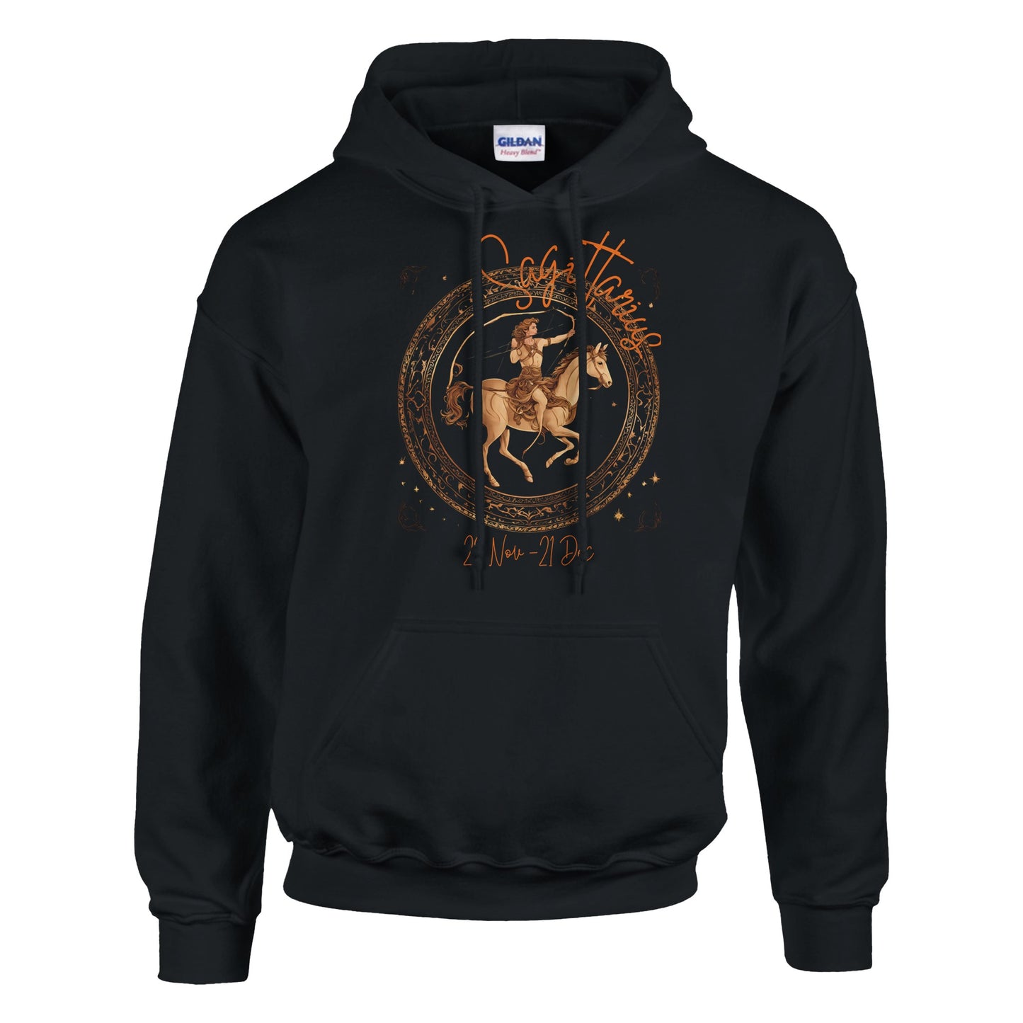 Sagittarius Horseman Classic Unisex on a pullover hoodie