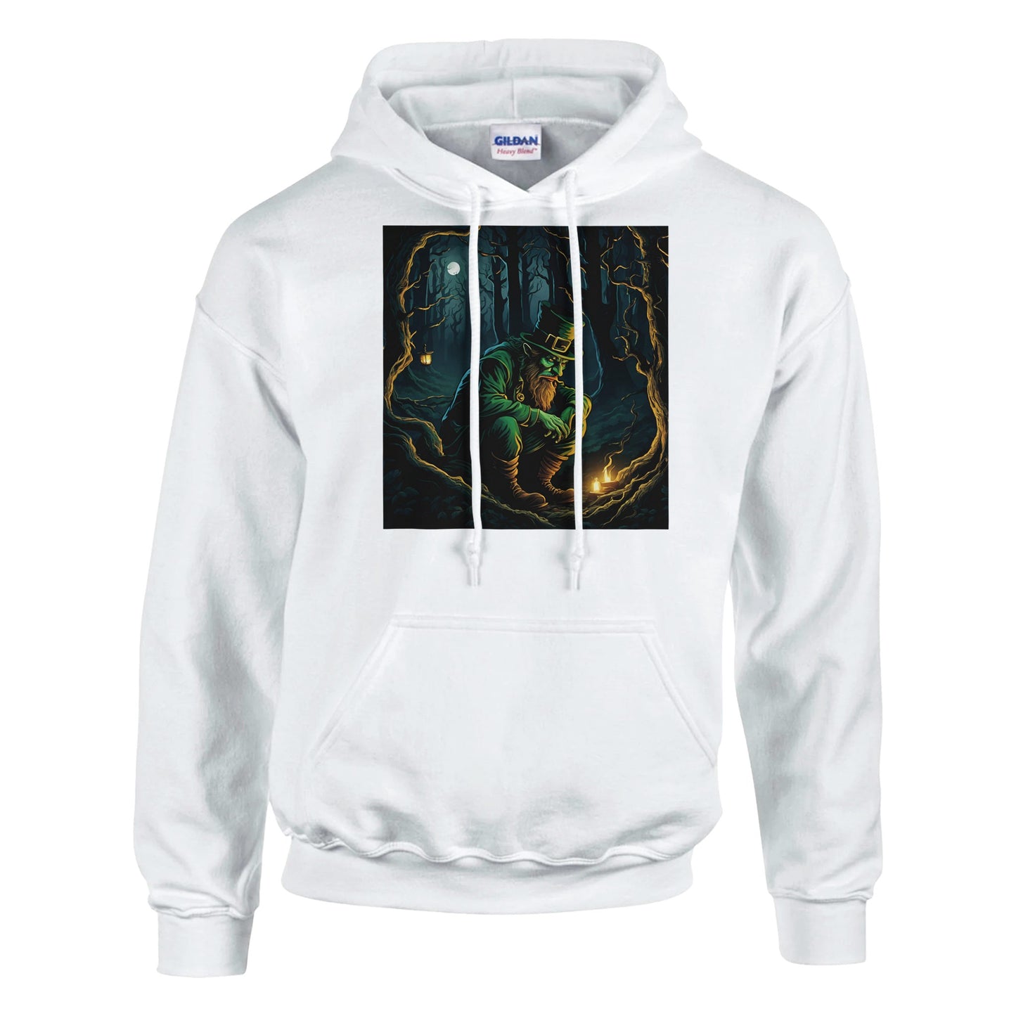 classic unisex pullover hoodie Fantasy Art leprechaun mischievous personalized