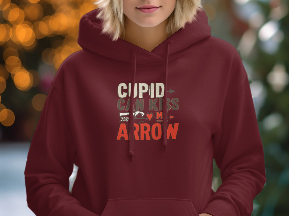 Cupid Can Kiss My Arrow Funny Quote Hoodie Product
