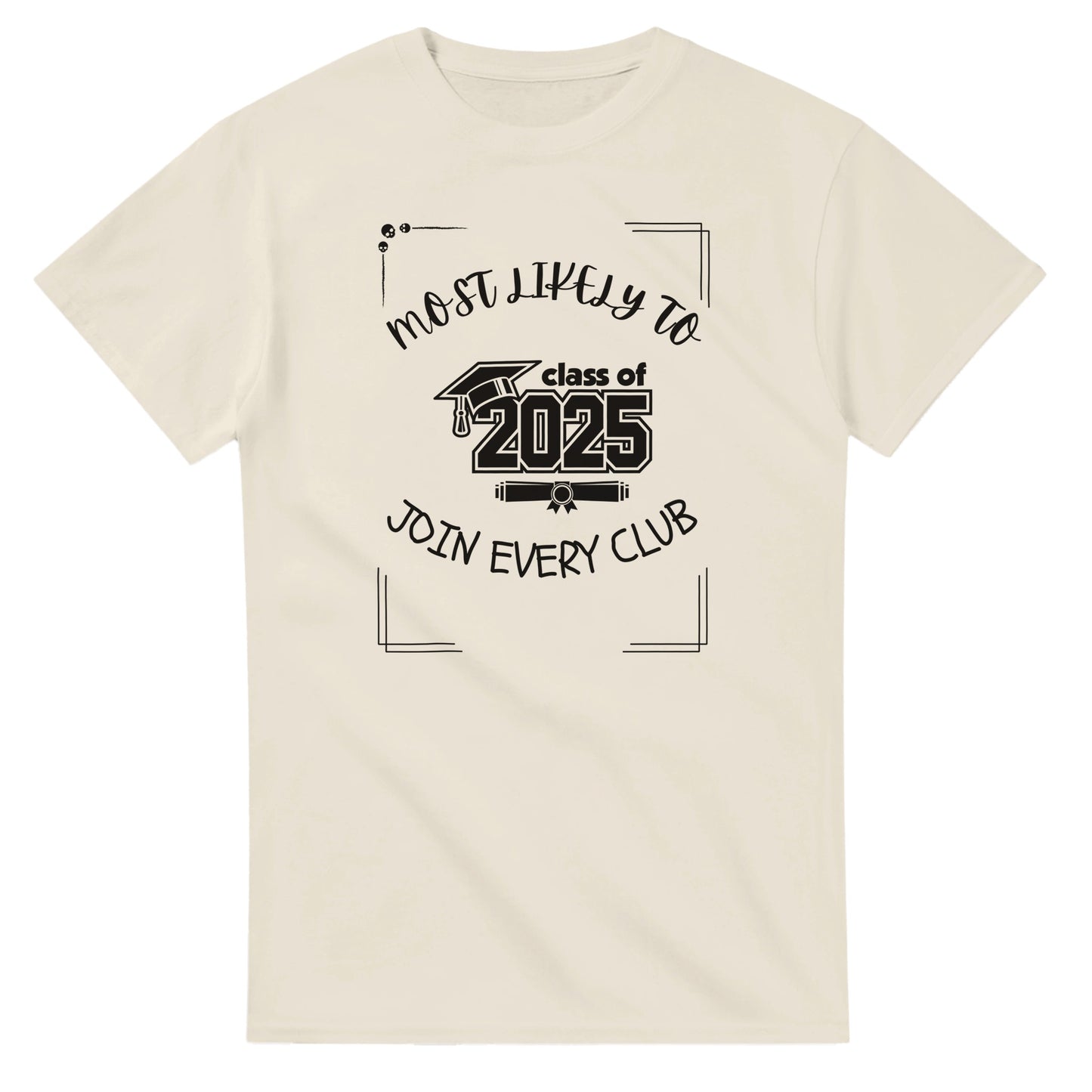 Most Likely To' high school design on a Heavyweight T-shirt
