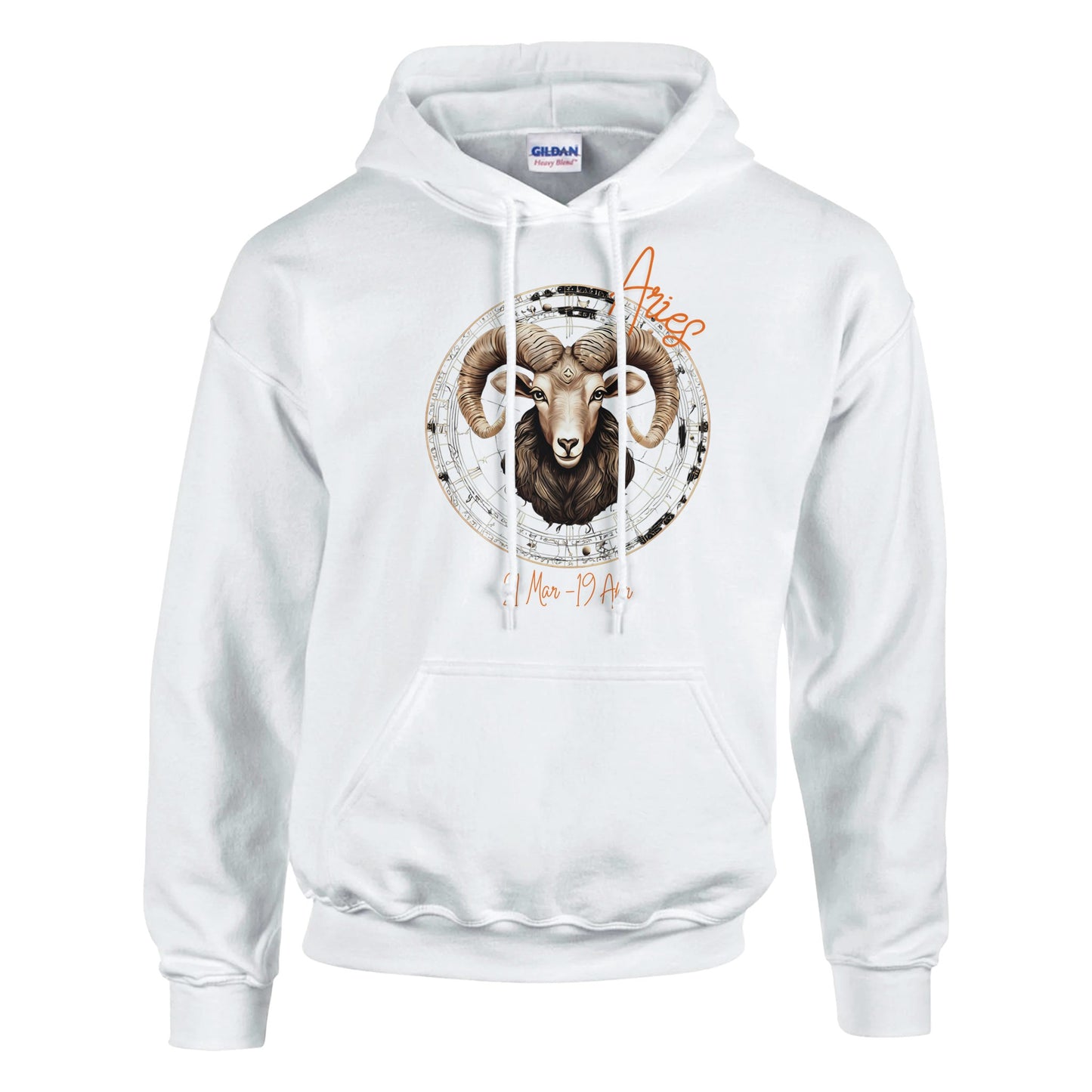classic unisex pullover hoodie Astrology Aries fiery personalized