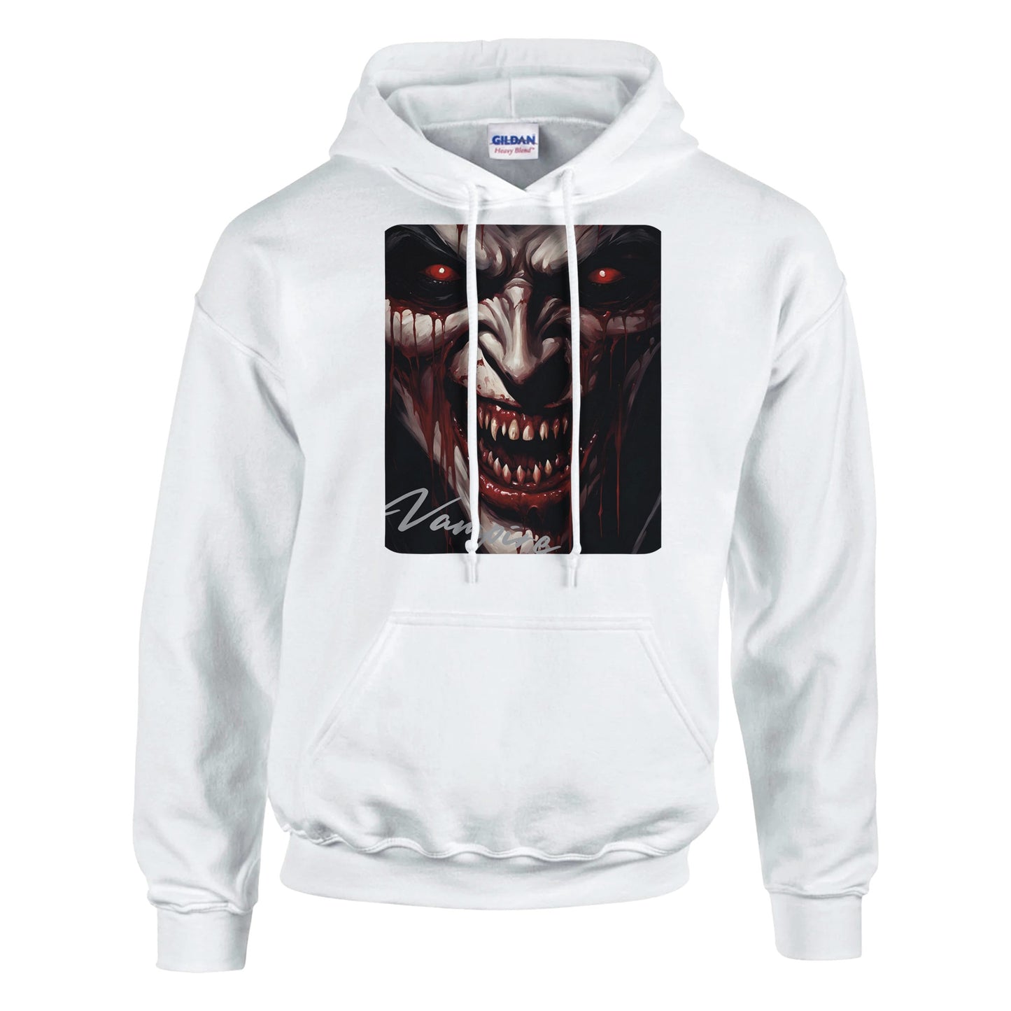 classic unisex pullover hoodie vampire snarl personalized