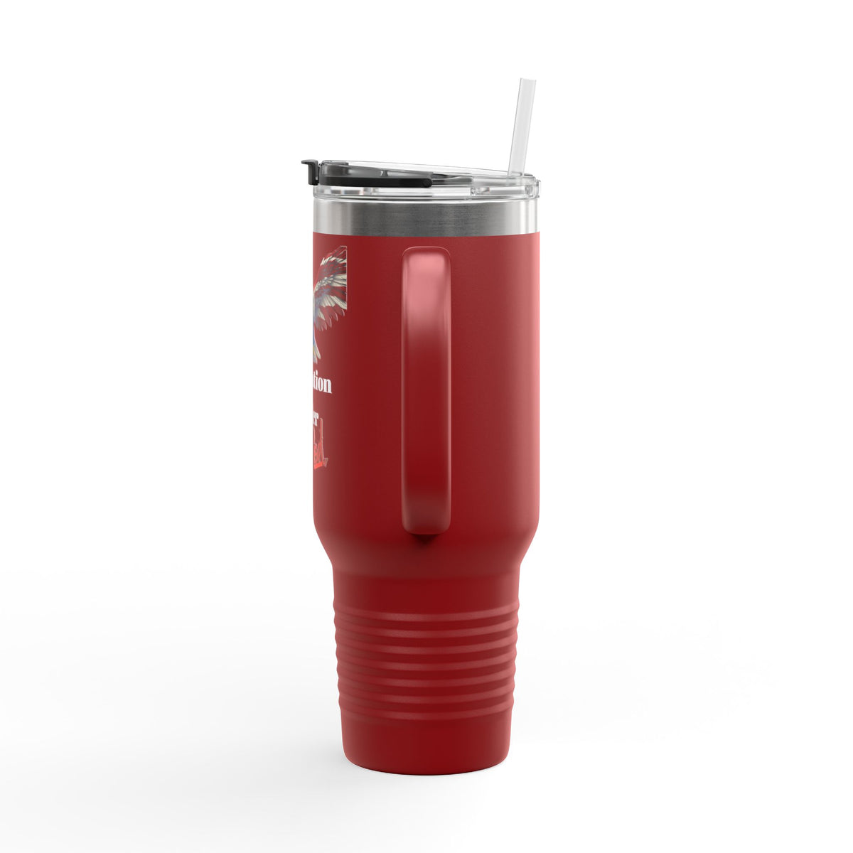 One Nation Under God Patriotic Eagle on a 40oz tumbler