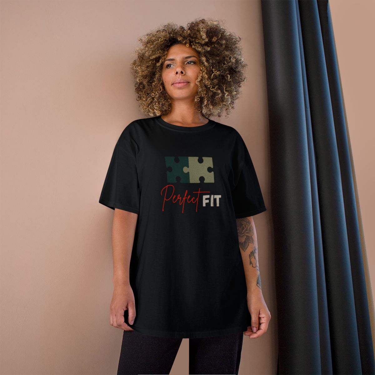 Perfect Fit Puzzle Piece Graphic T-Shirt