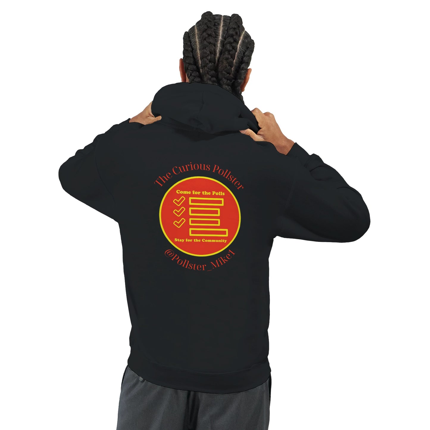 Curious Pollster logo on a Classic Pullover Hoodie