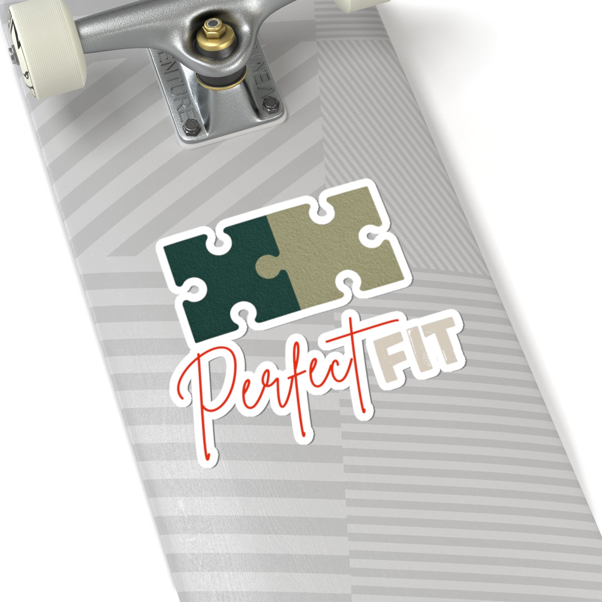 Perfect Fit Puzzle Piece Sticker for Skateboard
