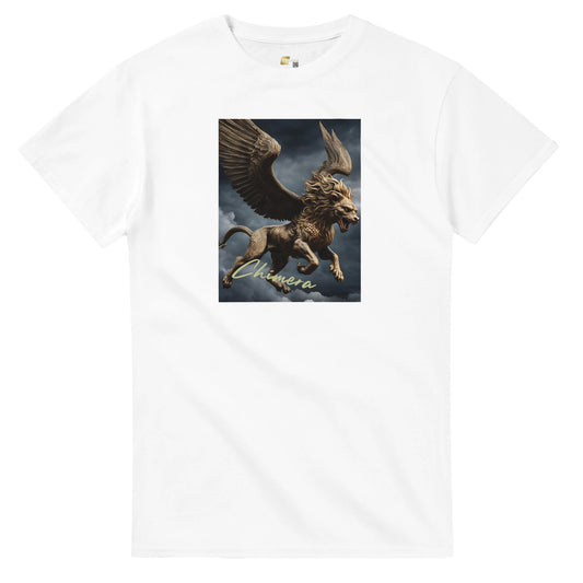 Golden Chimera on a Heavyweight crewneck T-Shirt